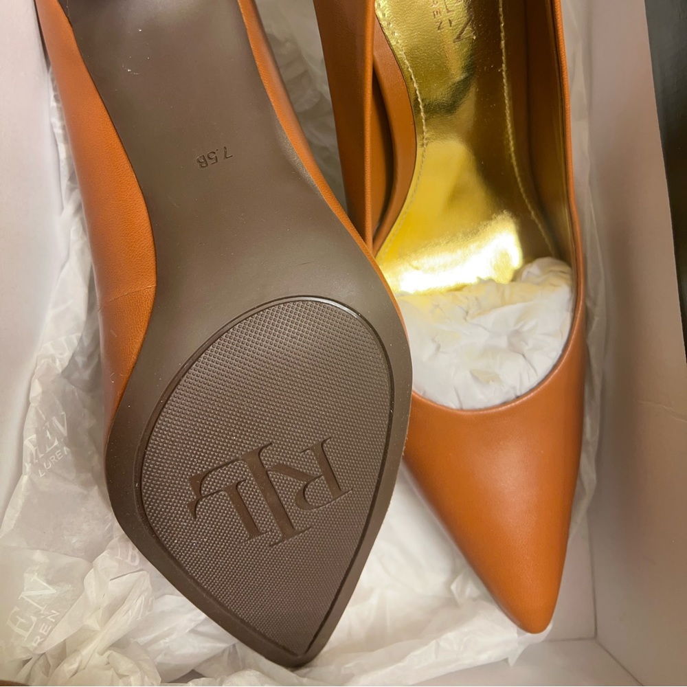 Ralph Lauren Heels Chestnut